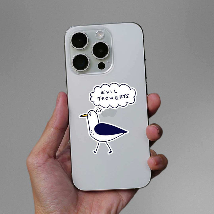 Evil Thoughts Sticker - Stickers | STICK IT UP