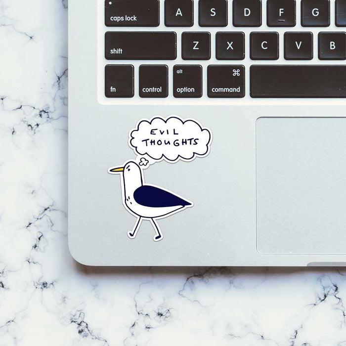 Evil Thoughts Sticker - Stickers | STICK IT UP