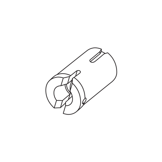 Fiber Optic Cable Adapter, SKU SCHOTT-KL-158.321, three quarter front view
