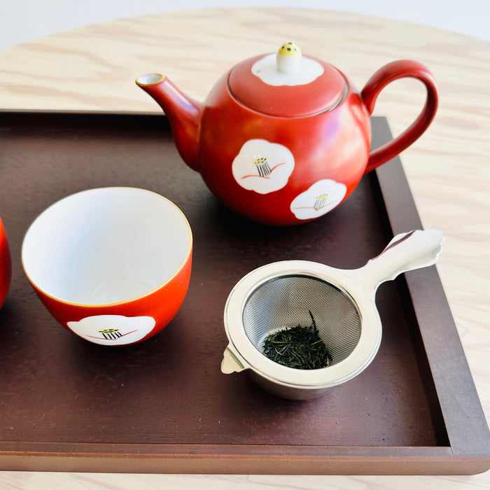 Fine Mesh Stainless Steel Matcha Strainer with a Resting Bowl