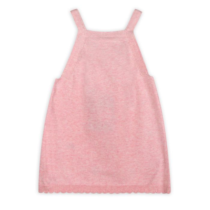 Floral Bouquet Embroidered Tunic Baby Knit Dress Set (Organic)