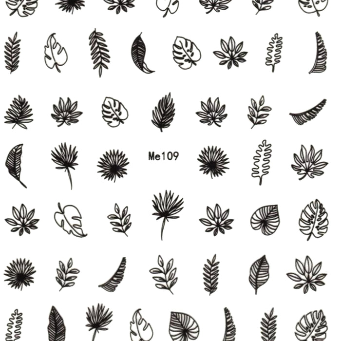 Black and White Leaves
