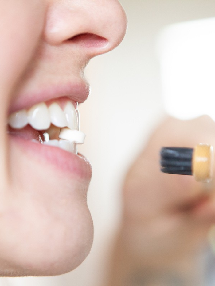 Fluoride-Free Toothpaste Tablets with Nano-Hydroxyapatite