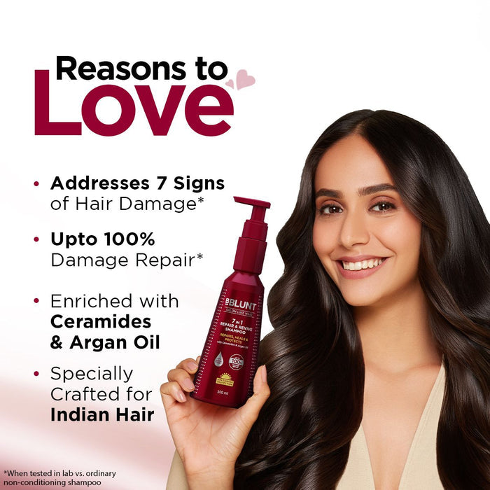 Freebie - 7 in 1 Repair & Revive Shampoo for Upto 100% Damage Repair - 300ml