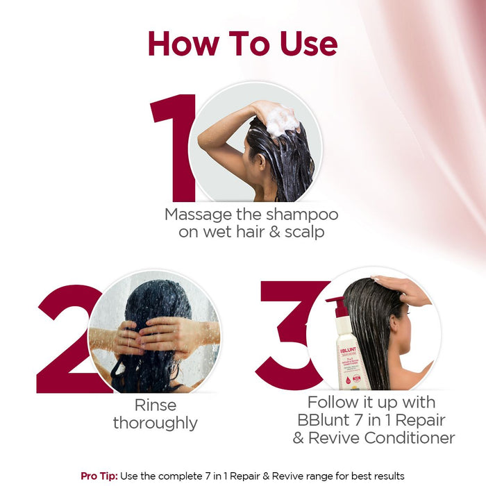 Freebie - 7 in 1 Repair & Revive Shampoo for Upto 100% Damage Repair - 300ml