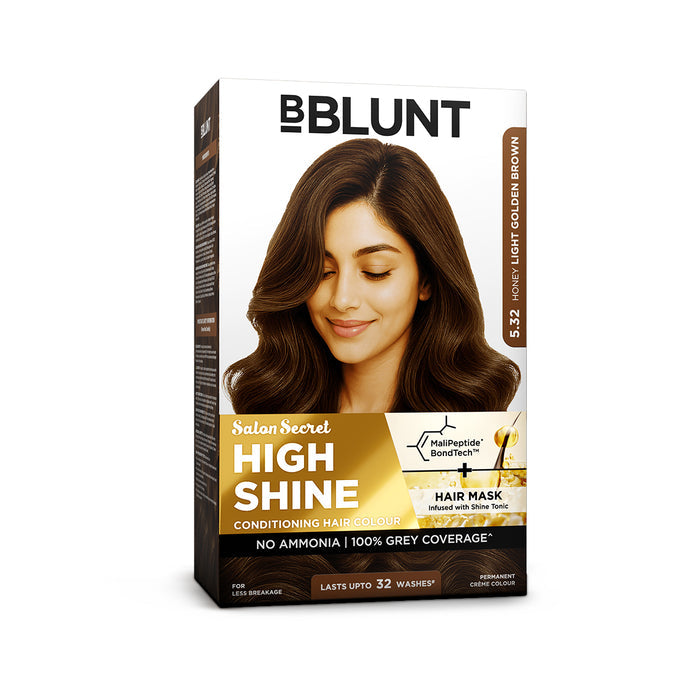 Freebie - High Shine Conditioning Hair Colour - Honey Light Golden Brown (Shade 5.32)