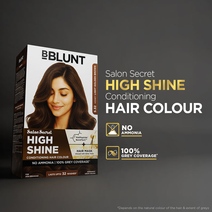 Freebie - High Shine Conditioning Hair Colour - Honey Light Golden Brown (Shade 5.32)