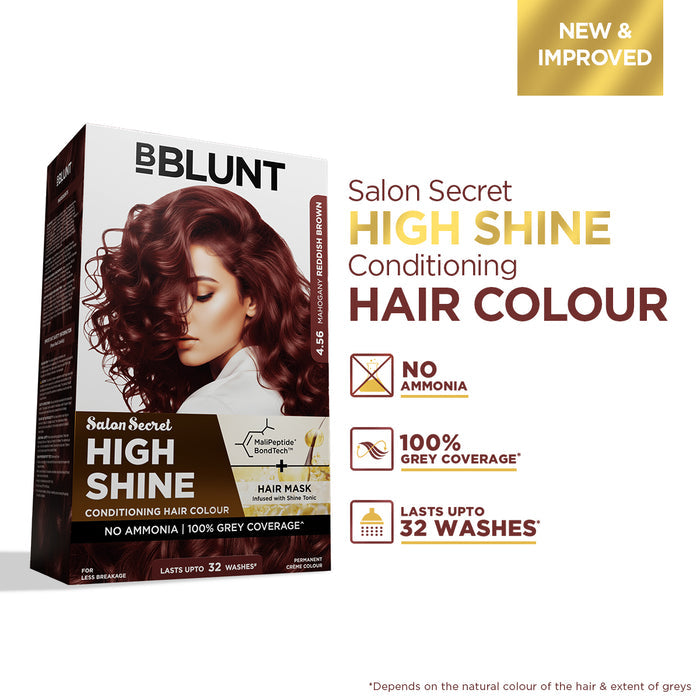 Freebie - High Shine Conditioning Hair Colour - Mahogany Reddish Brown  (Shade 4.56)
