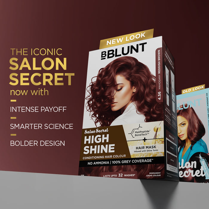 Freebie - High Shine Conditioning Hair Colour - Mahogany Reddish Brown  (Shade 4.56)