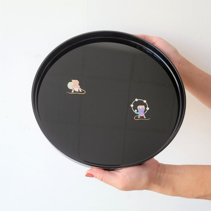 Fujin-Raijin Round Tray