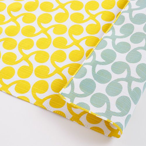 Furoshiki Isa Monyo Reversible 48 (New Sprout Yellow/Light Green)