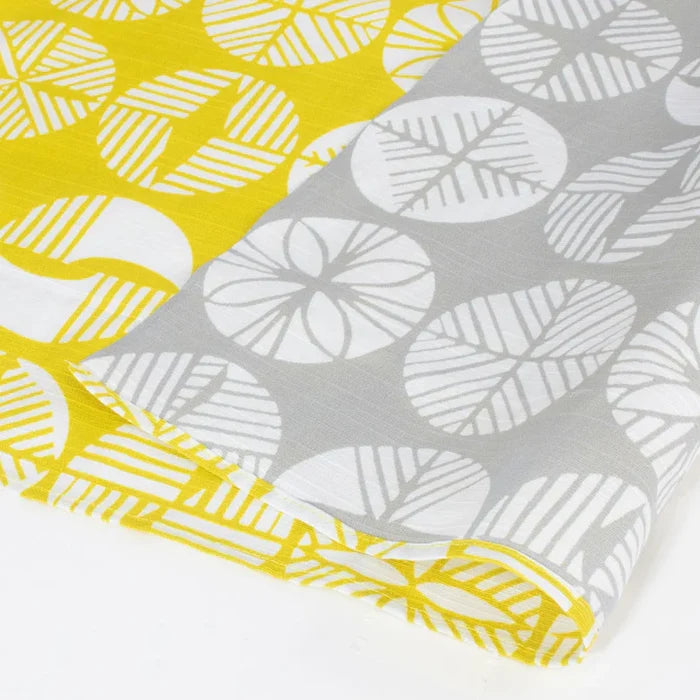 Furoshiki Isa Monyo Reversible 48 (Pine Yellow/Gray)