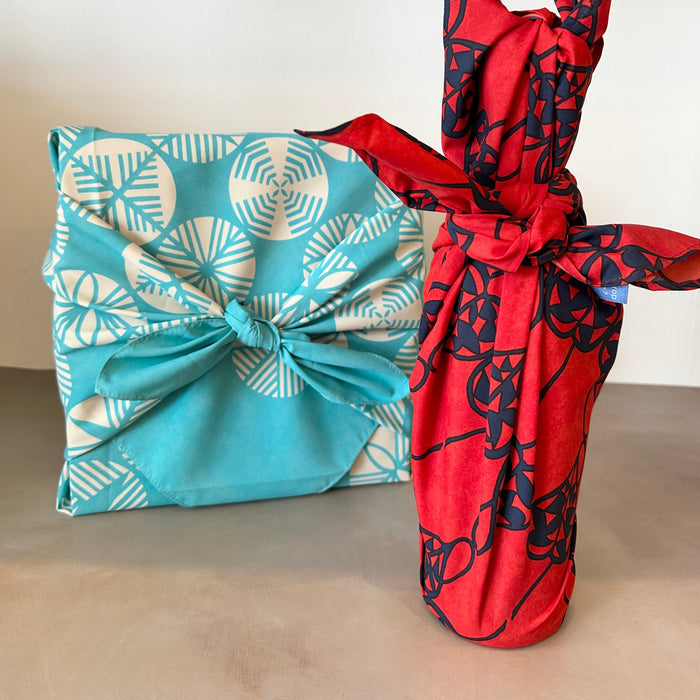 Furoshiki Isa Monyo Water-Repellent 70 (Pine Turquoise)