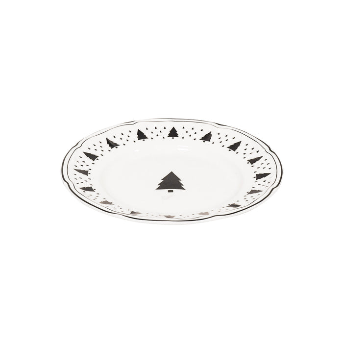 Gebaksbord - Kerstboom - Newbone China - Ø15cm