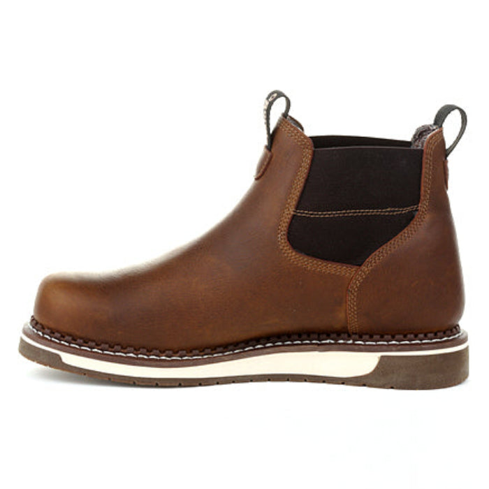 Georgia GB00353 Men's Steel Toe Wedge Sole Waterproof Chelsea Work Boot