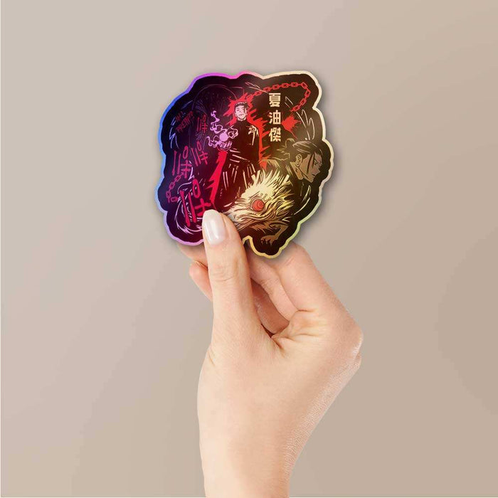Geto Cursed Spirit Manipulator Holographic Sticker - Holographic stickers | STICK IT UP