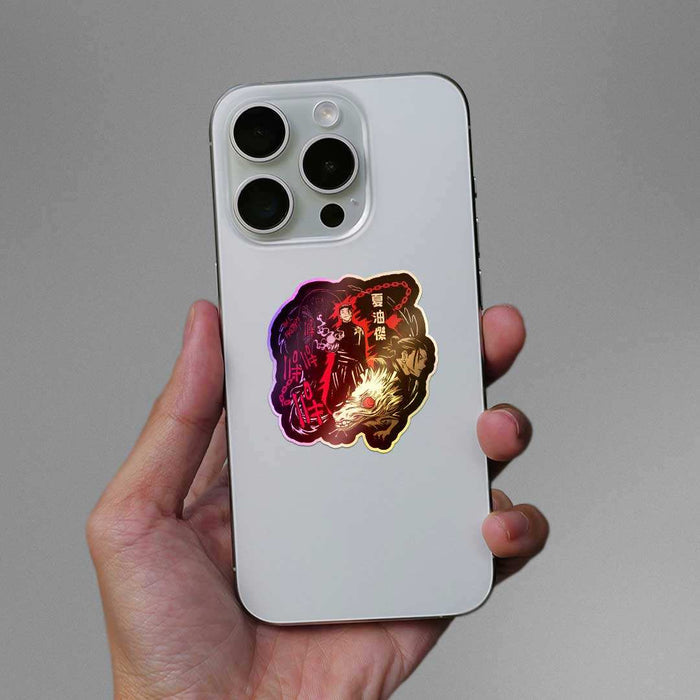 Geto Cursed Spirit Manipulator Holographic Sticker - Holographic stickers | STICK IT UP