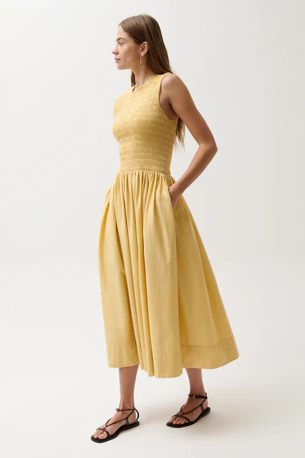 Gladys Dress | Light Tumeric