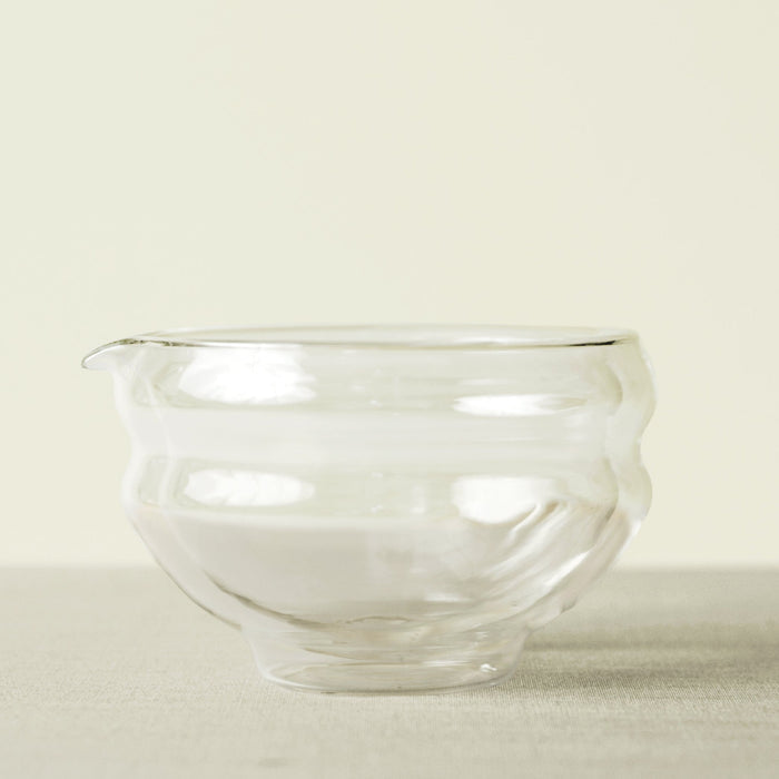 Glass Katakuchi Matcha Serving Bowl
