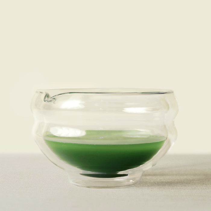 Glass Katakuchi Matcha Serving Bowl