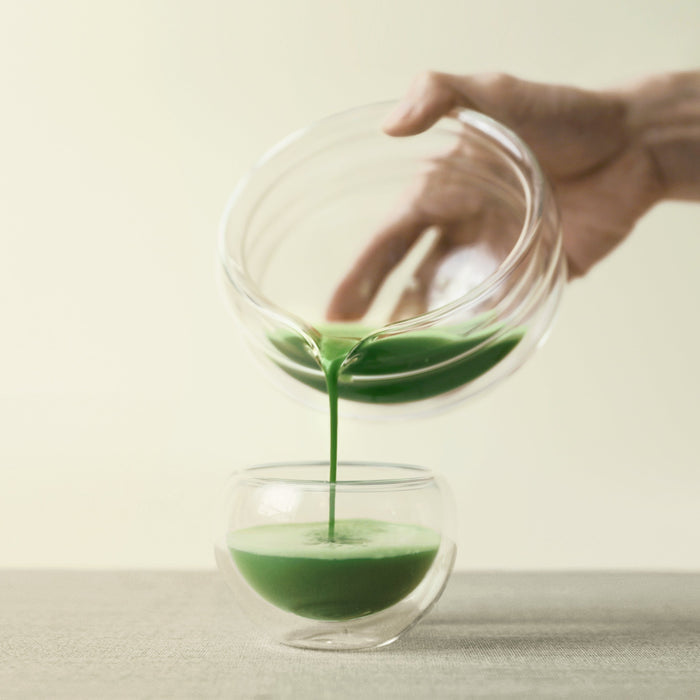 Glass Katakuchi Matcha Serving Bowl