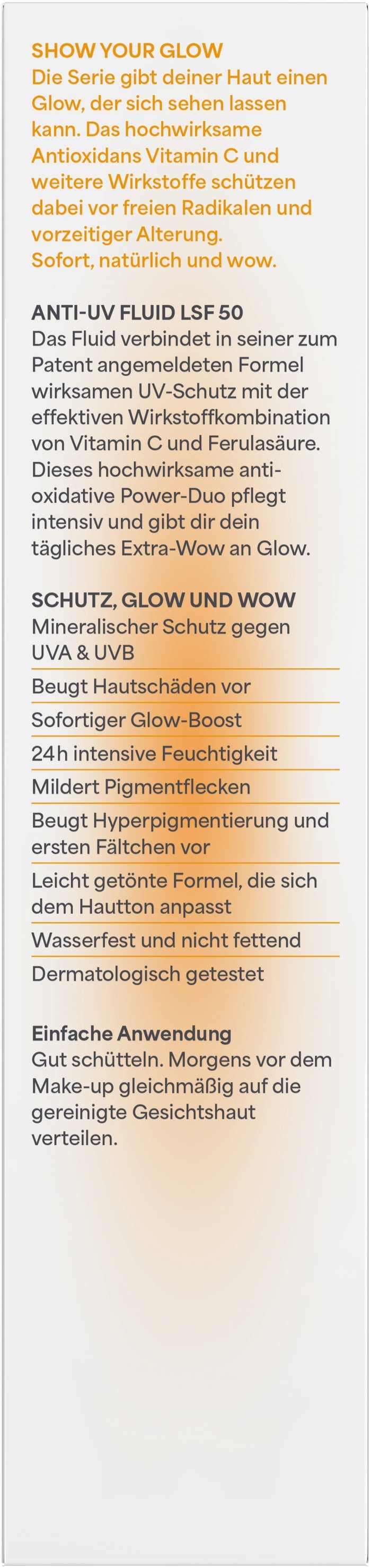 lavera Glow by Nature Anti-UV Fluid LSF 50