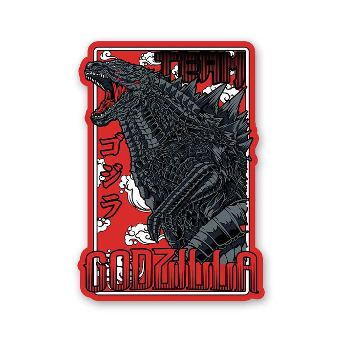 Godzilla Majestic Black & Red Sticker - Stickers | STICK IT UP