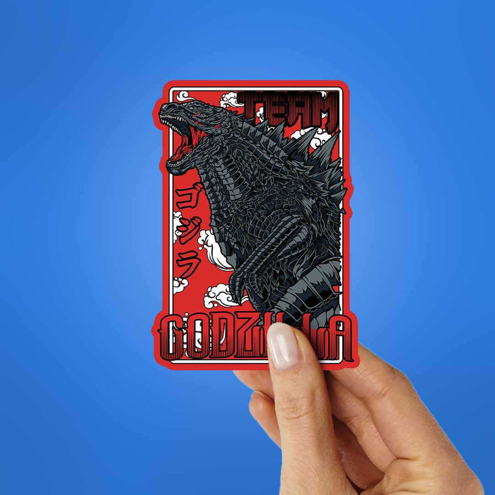 Godzilla Majestic Black & Red Sticker - Stickers | STICK IT UP