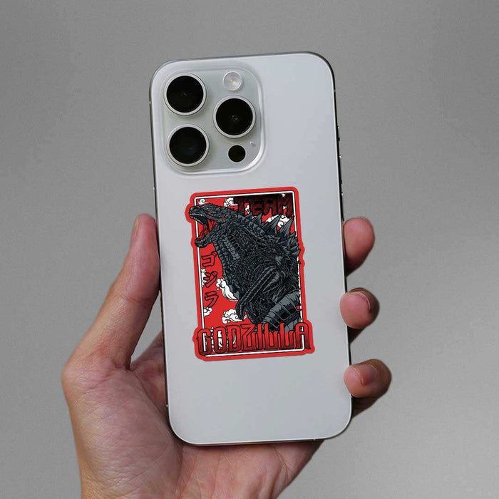 Godzilla Majestic Black & Red Sticker - Stickers | STICK IT UP