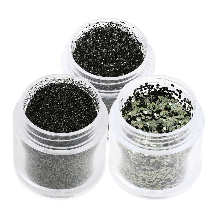 Graphite | Nail Art Glitter | B1006   Naio Nails