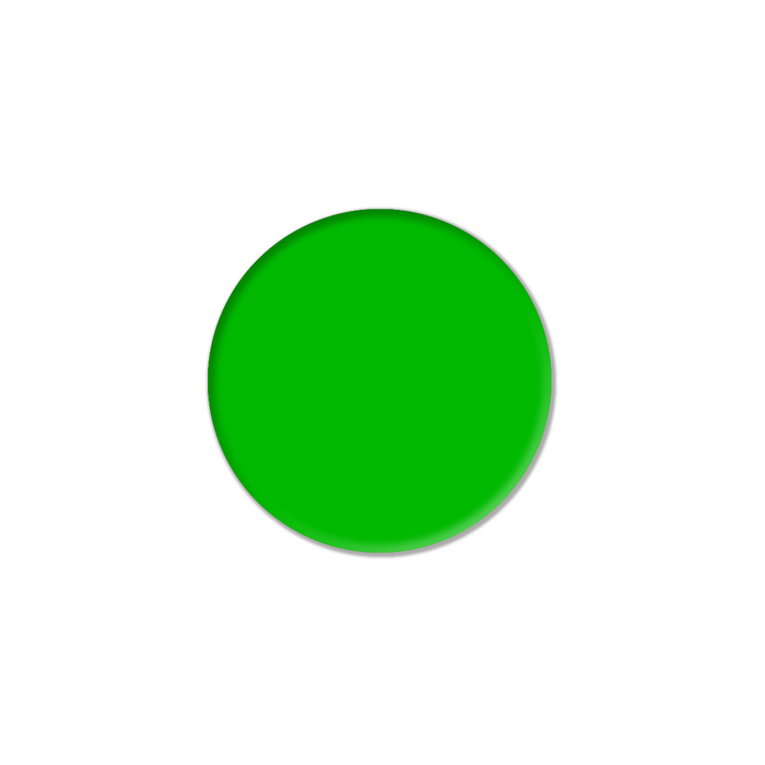 Green Filter Size Dia. 28mm 28mm Filter (Green), SKU SCHOTT-KL-258.304, three quarter front view