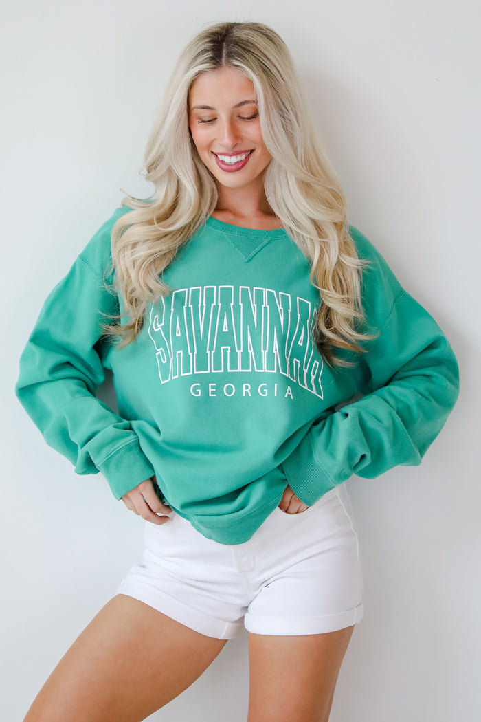 Green Savannah Georgia Sweatshirt