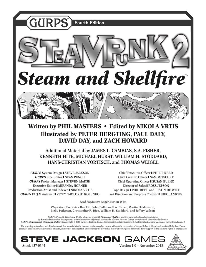 GURPS Steampunk 2: Steam and Shellfire