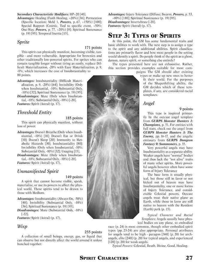 GURPS Template Toolkit 4: Spirits