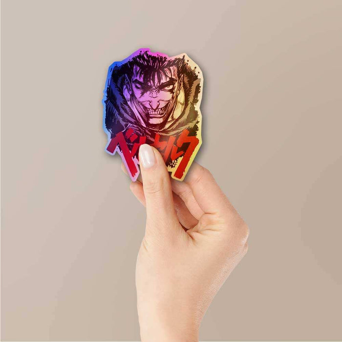 Guts Berserk Holographic Sticker - Holographic stickers | STICK IT UP