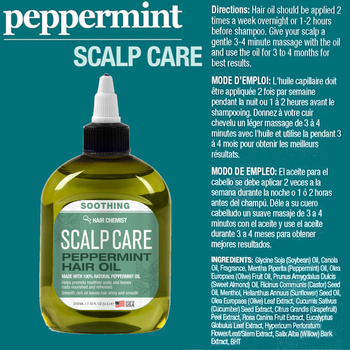 Hair Chemist Soothing Scalp Care Peppermint Hair Oil 7.1 oz.