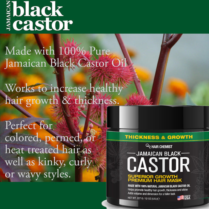 Hair Chemist Superior Growth Jamaican Black Castor Hair Mask 12 oz.