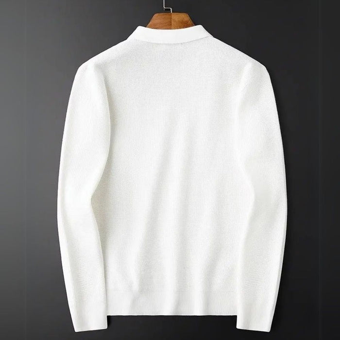 Hampton -  Waffle Half-Zip Polo