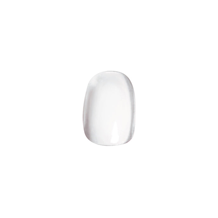HD - Press-On | Extra Extra Short | Round clean white false nail for a crisp and easy at-home manicure option