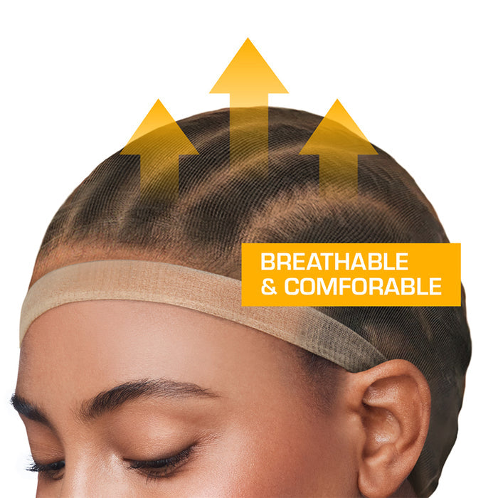 HD Invisible Wig Cap 2pcs [Natural Brown] #HWC21