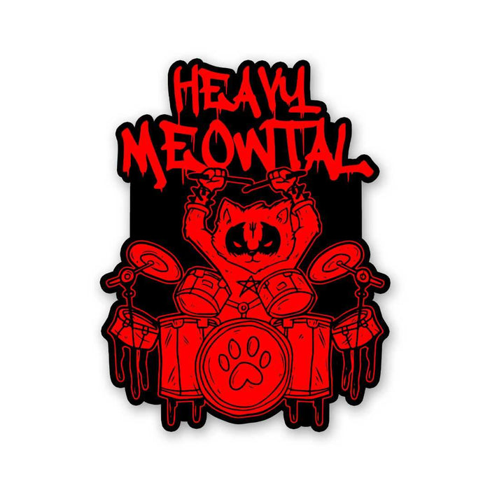 Heavy Meowtal Sticker - Stickers | STICK IT UP