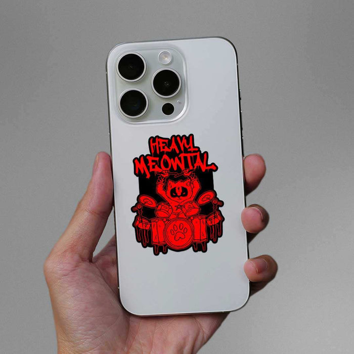 Heavy Meowtal Sticker - Stickers | STICK IT UP