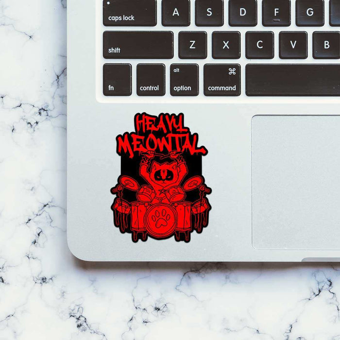 Heavy Meowtal Sticker - Stickers | STICK IT UP