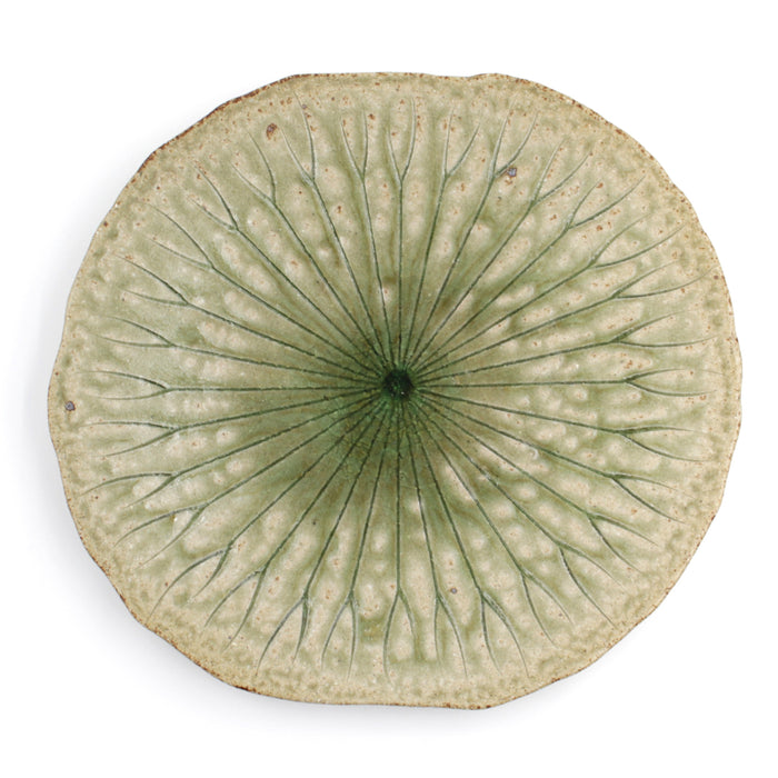 Hechimon Lotus Leaf Large Plate