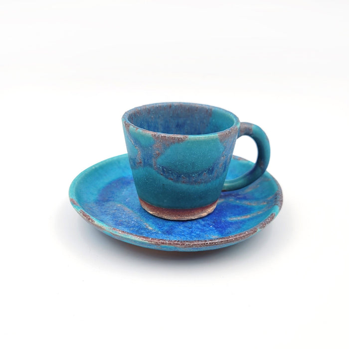 Hechimon Tsuyu-Kusa Petite Cup & Saucer