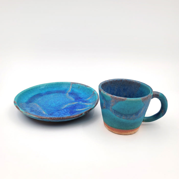 Hechimon Tsuyu-Kusa Petite Cup & Saucer