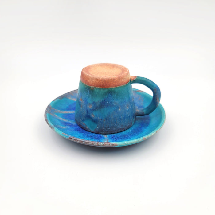 Hechimon Tsuyu-Kusa Petite Cup & Saucer