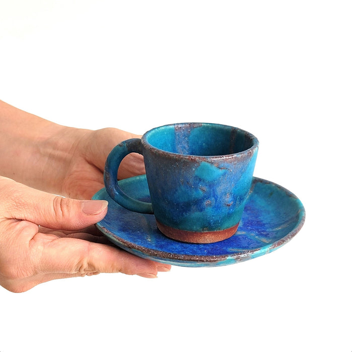 Hechimon Tsuyu-Kusa Petite Cup & Saucer