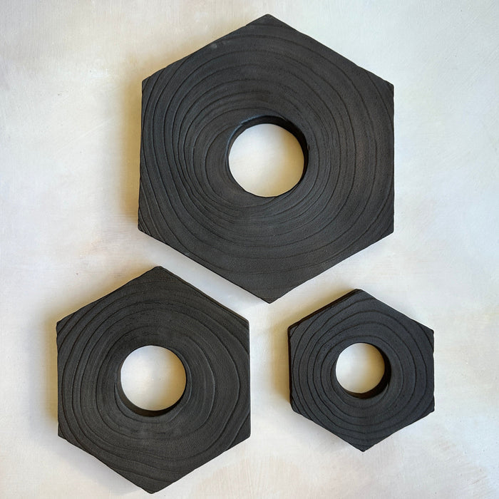 Hexagonal Paulownia Trivet