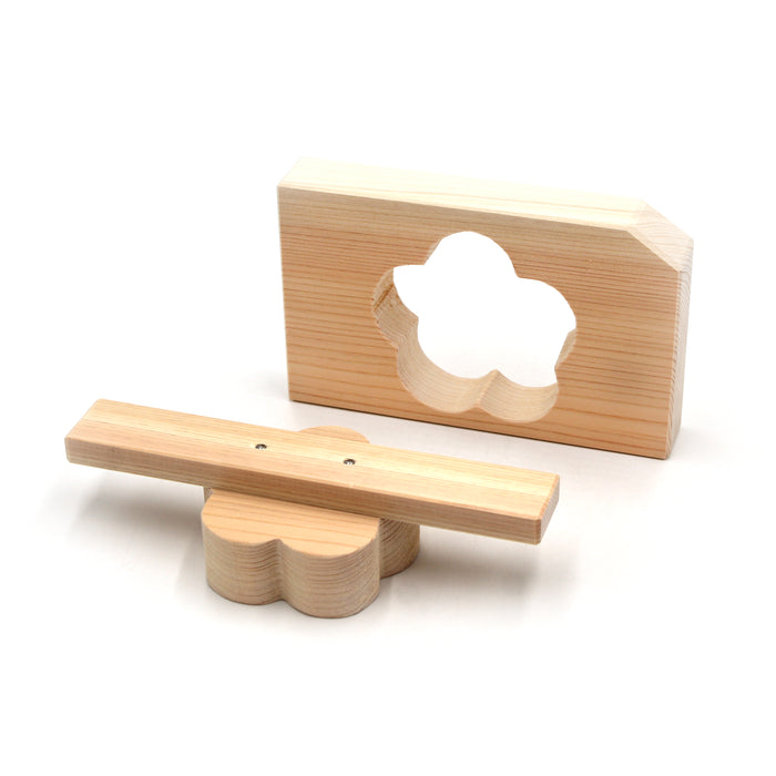 Hinoki Wood Mold (Plum Blossom)